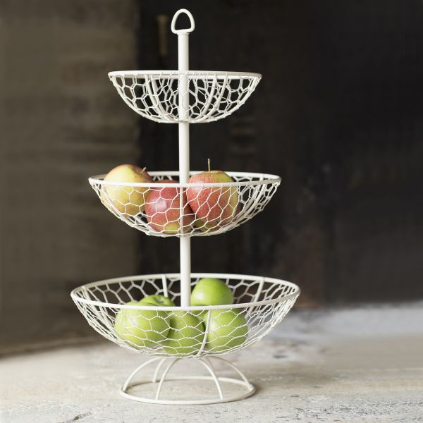 Provence 3 Tier Basket Cream (Self Assembly)