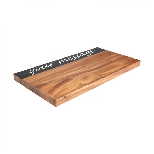 Reversible Rectangular Board With Chalk Strip And Groove